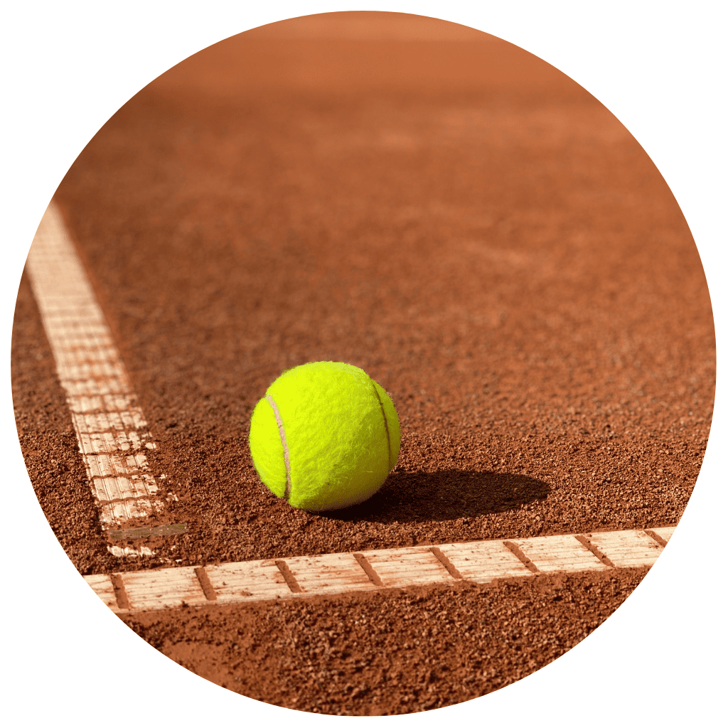 quadras de tenis de saibro