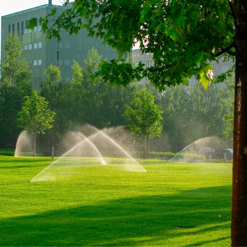 irrigação de grandes parques e jardins