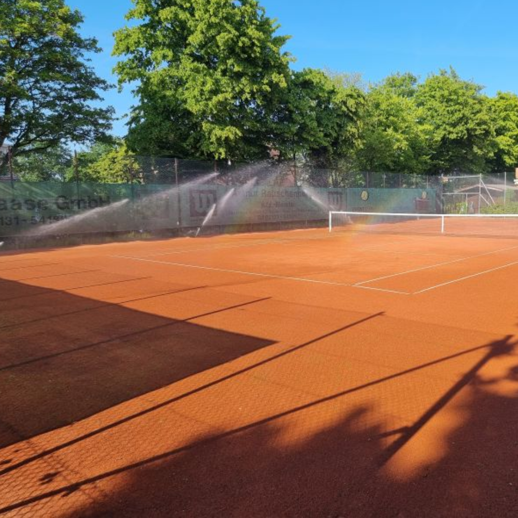 irrigação de quadra de tenis de saibro